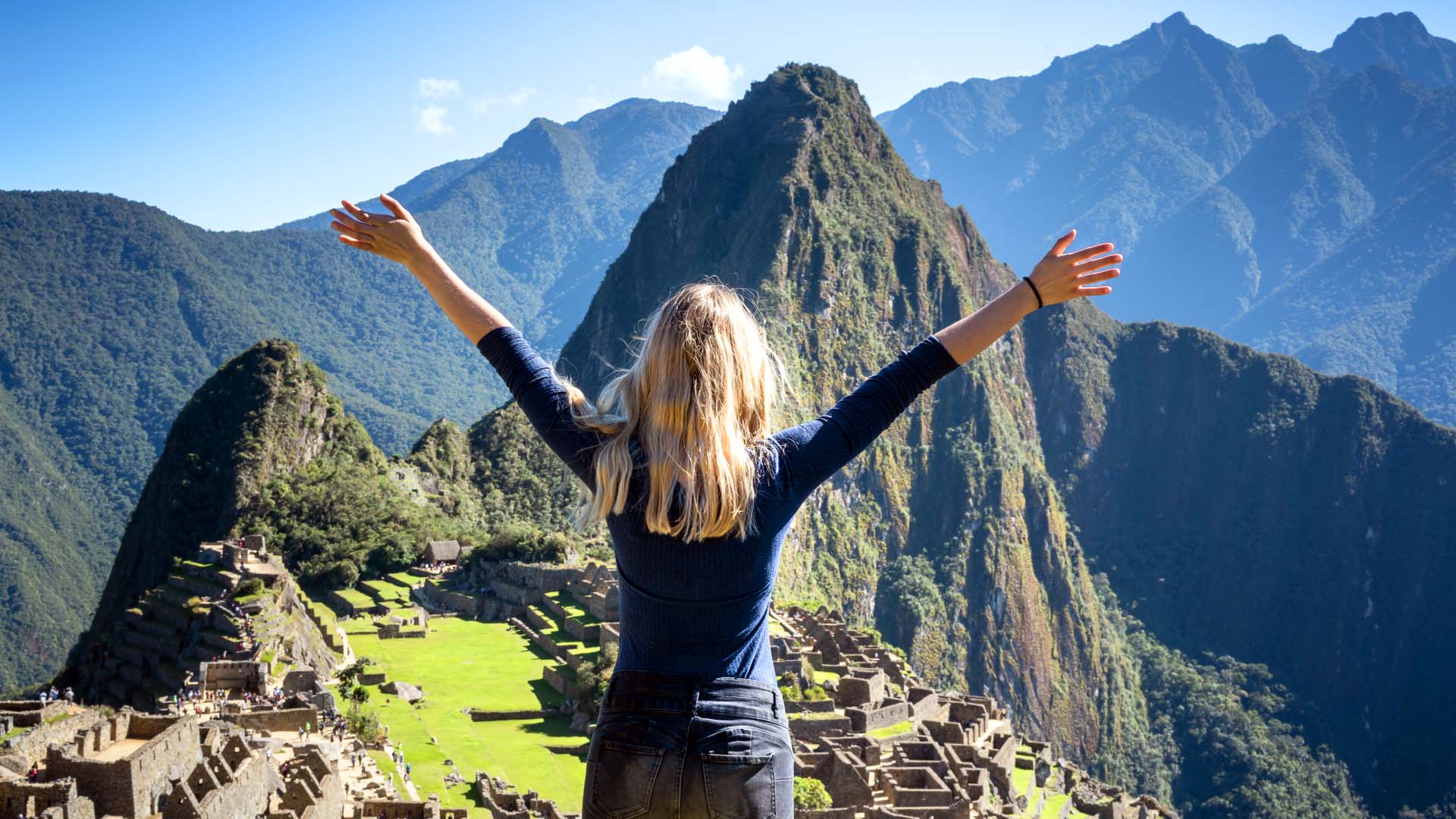 Tourist in Machu Picchu
